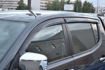 Дефлектори вікон вітровики для MITSUBISHI L200 IV 2007/Triton 2006-2010 M40507 фото