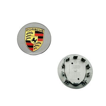 Ковпак колеса Porsche сірий+золотий логотип 76мм 1шт пластик (на клямках) OEM 7L5601149 96224 фото