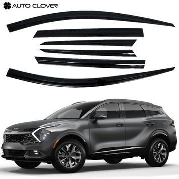 Дефлекторы окон ветровики для KIA Sportage 2021- 4 шт (Auto Clover) 89780 фото