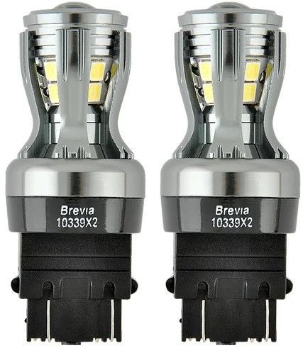 LED автолампа Brevia PowerPro 12/24V P27/7W 350Lm 14x2835SMD CANbus Оригінал 2 шт (10339X2) 10339X2 фото