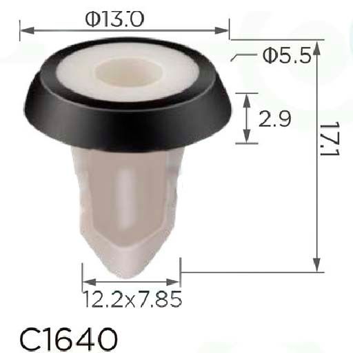 Кліпса Тримач бампера для обшивки дверей Bmw VAG Group N10516801 (C1640) 46670 фото