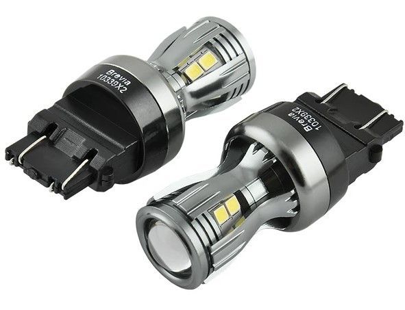 LED автолампа Brevia PowerPro 12/24V P27/7W 350Lm 14x2835SMD CANbus Оригінал 2 шт (10339X2) 10339X2 фото