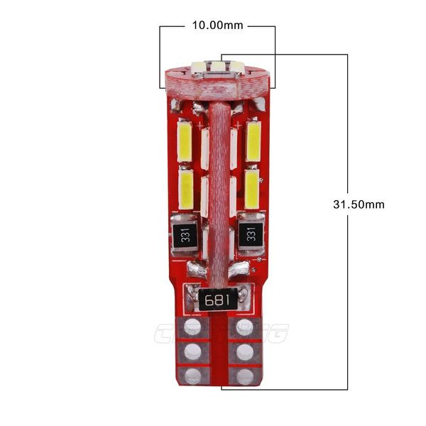 Автолампа світлодіодна LED 12/24V T10 3,4W 440 Lm (Canbus Оманка) Білий Світло 1 шт 63479 фото