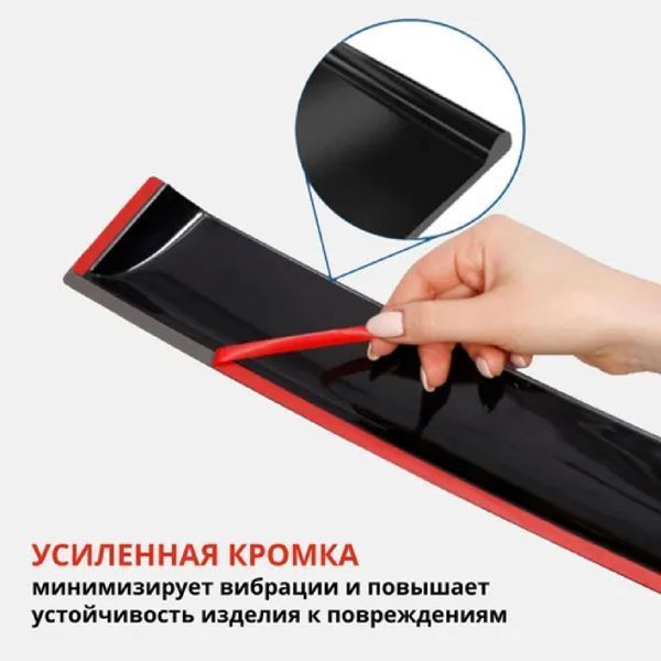Дефлекторы окон ветровики для Renault Megane III 2008-2014 Универсал Гибкие (Acrylic) 86929 фото