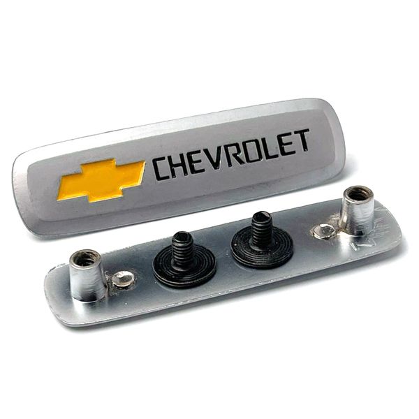 Емблема шильдик Chevrolet для автомобільних килимків Алюміній 1 шт 60776 фото