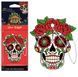 Ароматизатор для авто Aroma Car Cellulose Dia De Los Muertos Silver Tatoo (83118) 64514 фото