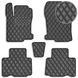 Коврики в салон для Lexus NX300 NX300Н 2014-2021 Экокожа с подпятником Черные 5 шт (Rombus) 70269 фото 1