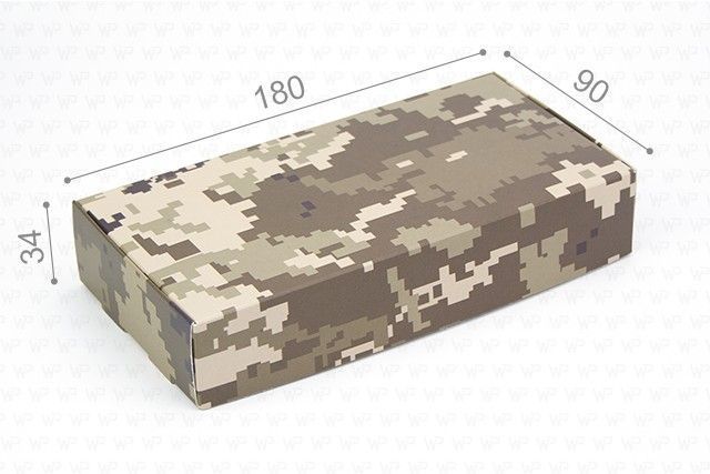 Подарункова Коробка ЗСУ Піксельна 180 x 90 x 35 мм 58806 фото