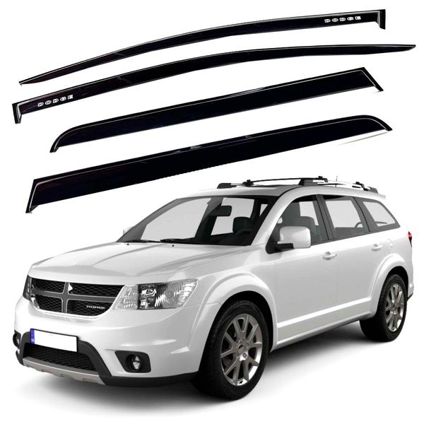 Дефлекторы окон ветровики для Dodge Journey / Fiat freemont 2008-2020 Voron Glass VD30108 фото