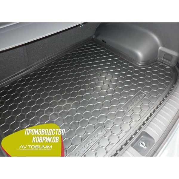 Автомобильный коврик в багажник Hyundai Tucson 2016- / Резиновый (Avto-Gumm) 28355 фото