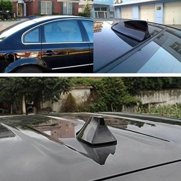 Антенна декоративная акулий плавник на крышу авто (Активная Радиоантенна) 175 x 53 мм Белая 90300 фото