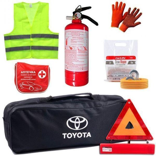 Набір автомобіліста техдопомоги для Toyota з логотипом марки авто 40235 фото
