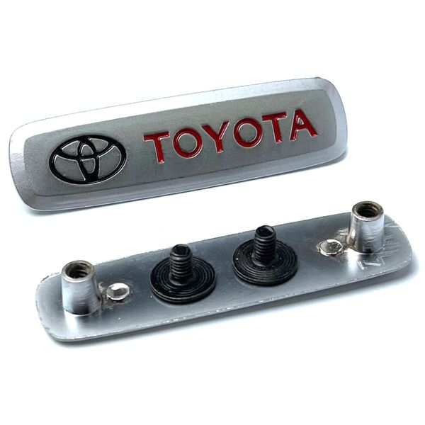 Емблема шильдик Toyota для автомобільних килимків Алюміній 1 шт 60786 фото