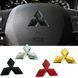 Емблема керма Mitsubishi червона 45мм пластик (на скотчі) 95384 фото 2