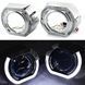 LED Маска Ангельские глазки 3" D76 мм 12V 6000K BMW Белый Свет Хром Sport-L 2 шт 94970 фото 1