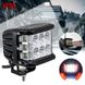 Додаткова LED фара 18W (3W*6) 10-30V 90x76x80 mm Близький стробоскоп 1 шт (W 0260-RB) 50924 фото 2