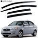 Дефлектори вікон вітровики для Hyundai Accent Verna / Kia Rio 2006-2010 4 шт (Auto Clover) 89799 фото 1