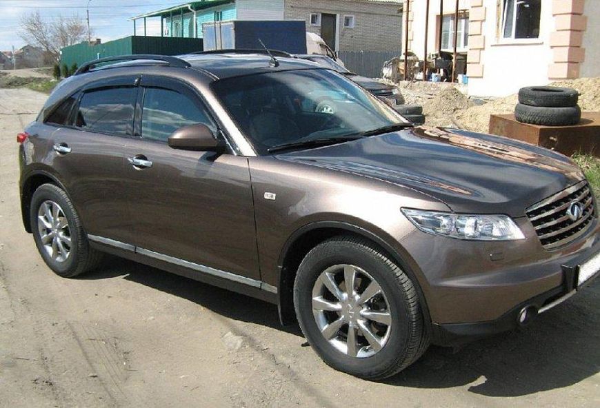 Дефлектори вікон вітровики для INFINITI FX37/QX70 2008- 5872 фото