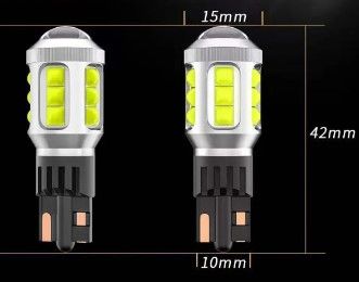 Автолампа светодиодная LED 12-50V T15 W16W 9.5W Линза Белый Свет 1 шт 63486 фото