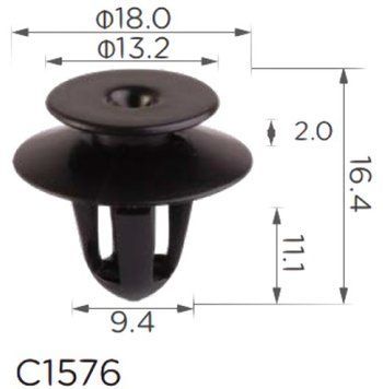 Клипса крепления обшивки дверей VW BMW AUDI FORD MITSUBISHI SKODA ROLLS ROYCE (C1576) 73263 фото