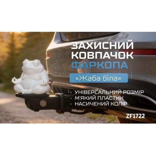 Захисний ковпачок фаркопа Жаба біла 100930 фото