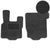 Ворсовые коврики для DAF XF105 (МКП) 2006-2013 с подпятником Черные 2 шт (Carrera) 84434 фото