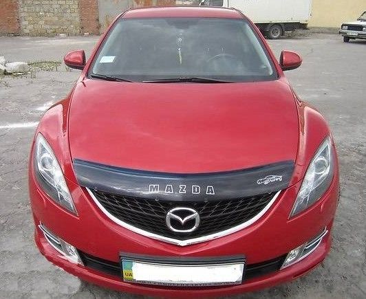 Дефлектор капота мухобойка Mazda 6 2008-2012 1047 фото