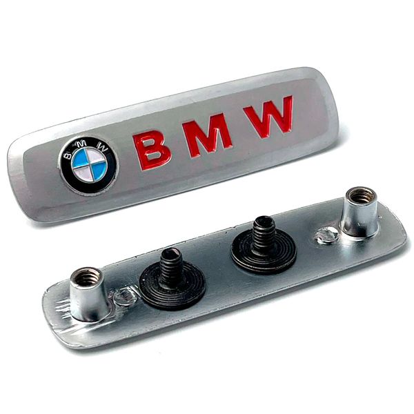 Емблема шильдик BMW для автомобільних килимків Алюміній 1 шт 60787 фото