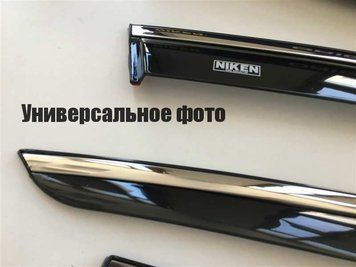 Дефлекторы окон ветровики Kia Sportage 2004-2010 С Хром Молдингом 047ka040201 047ka040201 фото