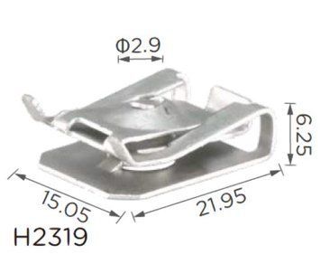 Скоба під гвинт L-21, 95x15, 05 D=2 Bmw, Toyota (07147330002, 9018906177)H2319) 73863 фото