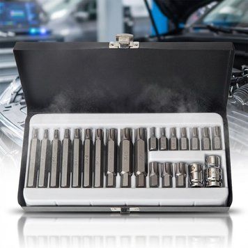 Набір біт Шестигранники та Зірочки Hex Torx King Roy 40 предметів Оригінал (KSD040-B) 101205 фото