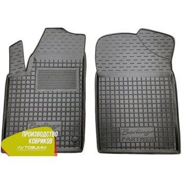 Передні килимки в автомобіль Citroen Berlingo 98-/Peugeot Partner Origin 98- (Avto-Gumm) 26793 фото