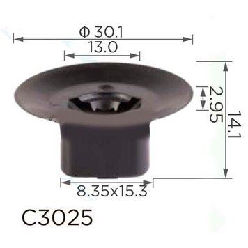 Клипса крепления обшивки Renault Dacia 7703081056 (C3025) 73315 фото