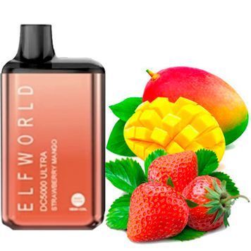 Elf Bar World DC5000 Ultra POD 5% Strawberry Mango - Полуниця Манго (закінчився термін) 60263 фото