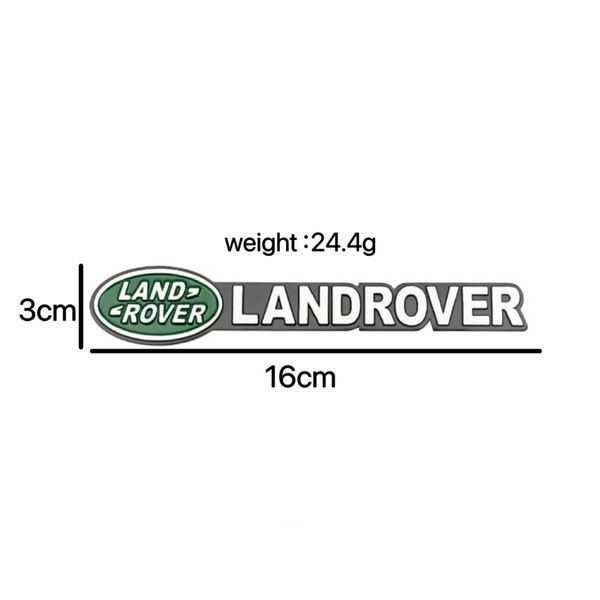 Эмблема надпись LAND ROVER алюминий (на скотче) 90540 фото