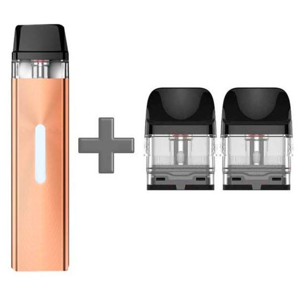 Многоразовый Pod-Набор Vaporesso Xros Mini 1000mAh 2 мл (Картриджей 1 ОМ 3 шт) Gold Золотий 66702 фото