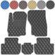 Килимки у салон для Mitsubishi Outlander 2012-2020 Екошкіра с подпятником Черные 5 шт (Rombus) 80064 фото