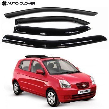 Дефлектори вікон вітровики для KIa Rio 2004-2009 Хечбек 4 шт (Auto Clover) 89993 фото