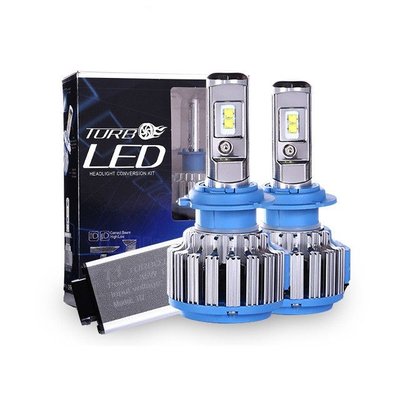 LED лампи автомобільні H7 вентилятор 3600Lm Turbo Led T1/CREE/40W/6000K/IP65/8-48V 2шт 45397 фото