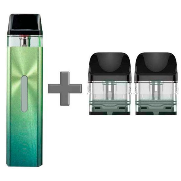 Многоразовый Pod-Набор Vaporesso Xros Mini 1000mAh 2 мл (Картриджей 1 ОМ 3 шт) Vitality Зелено-Коричневый 66703 фото