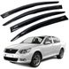 Дефлектори вікон вітровики Acrylic для Skoda A5 2004-2014 Liftback Гнучкі SFC (Acrylic Skoda A5) фото 1