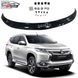 Дефлектор капоту мухобійка для Mitsubishi Pajero Sport 2016- Євро Кріплення (Vip Tuning) MSH28 3481 фото 1