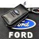 Ключница автомобильная для ключей с логотипом Ford (Тисненая кожа) 46100 фото 2