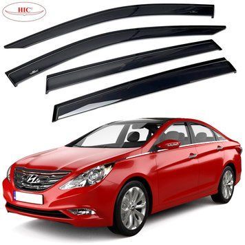 Дефлектори вікон вітровики HIC для Hyundai Sonata 2010-2015 Оригінал (HY32) HY32 фото
