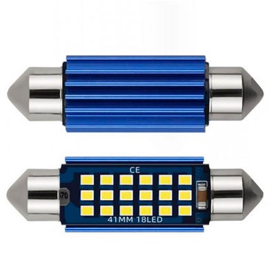 Светодиод 12-24V Т11 41 мм SMD 15-2016 650Lm (Canbus Обманка) №117 63466 фото