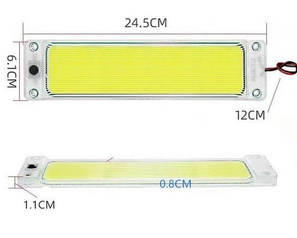 Підсвічування салону 12-24 LED V 240 x 55 мм Біле світло (ST-106W) 68617 фото