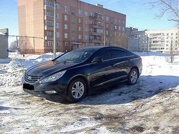 Дефлектори вікон вітровики для Hyundai Sonata VI 2009- H22409 фото