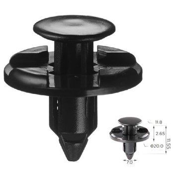 Кліпса крило та підкрилки Subaru, Honda, Nissan, Infiniti, Mitsubishi (90914-0051, 909140051) (C1419) 74011 фото