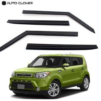 Дефлекторы окон ветровики для Kia Soul 2014-2019 4 шт (Auto Clover) 89871 фото