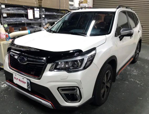 Дефлектор капота мухобойка HIC для Subaru Forester 2018- Оригінал (FH-SUB27) 40162 фото